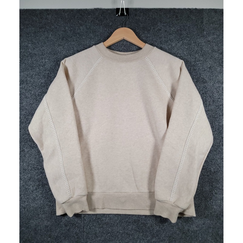 UGG Classic Crewneck Sweatshirt Womens XS Beige Pullover Long Sleeve Stitched